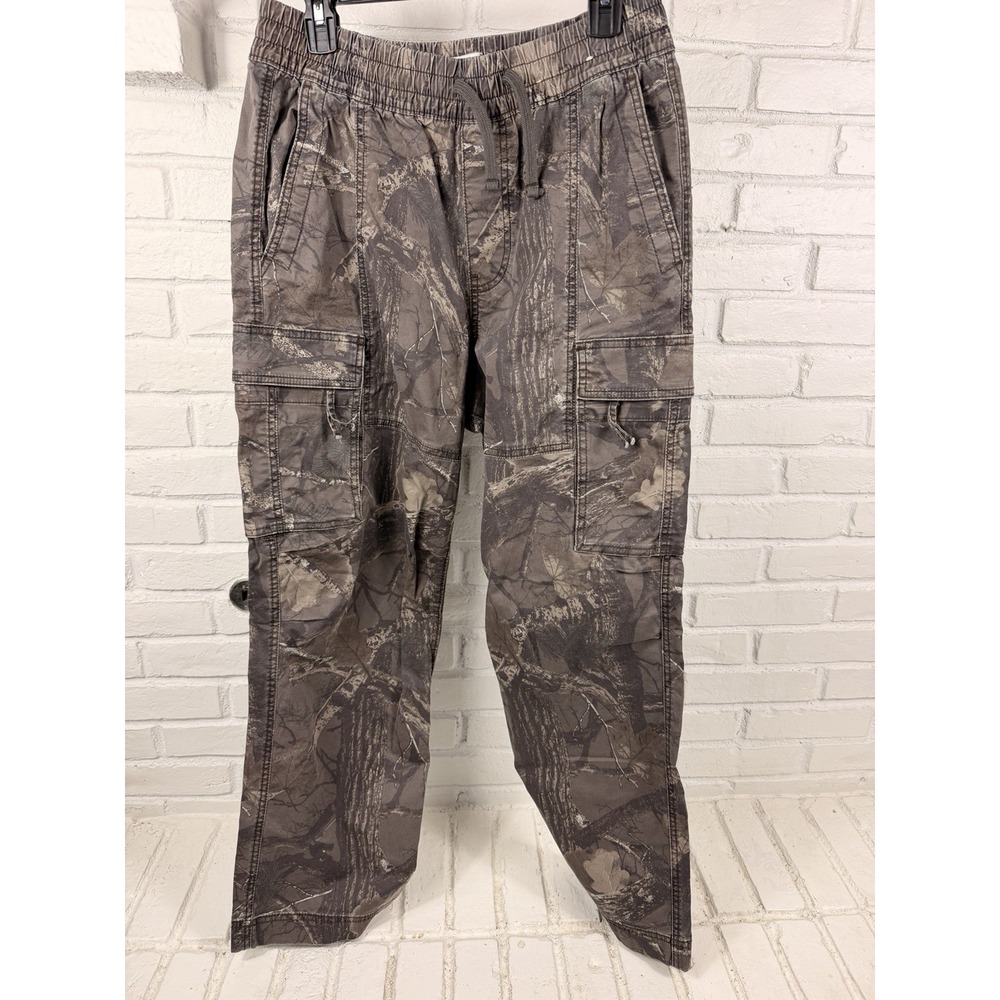 Hollister Baggy Camo Cargo Pants Womens M Brown Realtree Y2K Style Utility